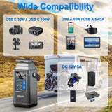 PD 100W Power Station 296Wh Lithium Battery Power Bank 80000mAh Portable Charger Battery For Outdoor 53895967