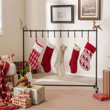 46" Christmas Stocking Holder Stand - 10 Removable Hooks6 Toppers, 300lbs Capacity, 4 Casters 35738703