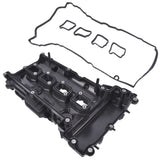 Black Pastic Engine Valve Cover with Gasket Fit for Mercedes-Benz C250 SLK250 2012-2015 1.8L L4 20988857