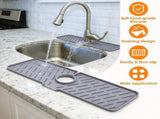 2 pack Silicone Faucet Splash Mat, Food Grade Sink Drip Catcher Pad, Fits Faucet Tube up to 2.48 in, 71155941