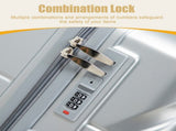 28 Inch ABS Hard Shell Large Travel Checked Luggage - Scratch Resistant Surface Four W2787P437272
