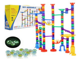 145-Piece Marble Maze Building Block Brain Game, Educational Race Track with 40 Glass & 5 49908023