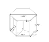 47.24'' Hexagonal Coffee Table Side Table Nightstand Antique Wood 2PCS W757P164921