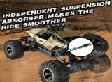 2026 2 Batteries 112 golden Rock Crawler Rechargeable Off Road Truck 4WD , Metal Shell LED 61910726