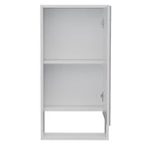 ZUN Modesto Medicine Cabinet, One Open Shelf, Mirrored Cabinet With Two Interior Shelves B128P148755