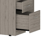 Raleigh L-Shaped Desk, Two Drawers, One Shelf, CPU Storage B128P148967