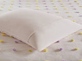 4PCS Twin/Twin XL Cotton Jacquard Pom Pom Comforter Set B035P341216