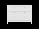 White 3-Drawer Chest with Functional Storage B062P486506