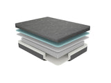 8" Queen Size Bed Mattress Gel-Infused Memory Foam Hybrid Mattress, Dark Gray, Mattress in a Box, B011P213339