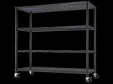 Heavy Duty Shelves 55.12" W Wire Shelving Unit with Wheels 2500LBS NSF Metal Shelves for 57263516