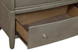 Transitional Style Gray Finish 1pc Desser Storage Drawers Ball Bearing Glides Wooden Furniture B011134291