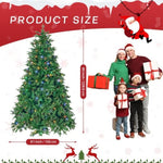 ZUN 7.5ft Pre-Lit Spruce Artificial Holiday Christmas Tree for Home, Office, Party Decoration, Equipped 97710181