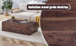 ZUN 39.3*23.6*12 Inch Walnut Wood Grain MDF Coffee Table - Luxurious Design, Perfect Living Room W1151P231619