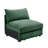 Armless sofa Velvet-Green W3041P293497