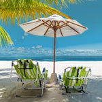 ZUN 63*65*82cm Short Oxford Cloth Silver White Aluminum Tube Bearing 100kg Beach Chair Green Stripes 42959268