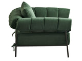Upholstered Comfy Reading Chair, Modern Velvet Accent Chair,Large Lazy Arm Chair with Soft Cushion, T3593P362926