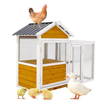 ZUN Large outdoor chicken coop Wooden chicken coop, duck coop with nest box, bird cage, rabbit cage 10273256