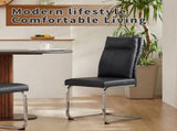 Dining chair set modern leather imitation soft cushion dining chair, with soft cushion W3851P453162
