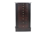 Jewelry Cabinet Box Storage Chest Necklace Wood Walnut Stand Organizer 28727290