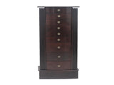 Jewelry Cabinet Box Storage Chest Necklace Wood Walnut Stand Organizer 28727290