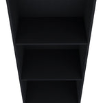 ZUN Bookcase 47" H, 3 shelves, Black B097P250875