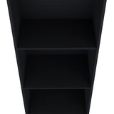 ZUN Bookcase 47" H, 3 shelves, Black B097P250875