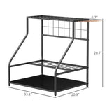3-Tier Garden Tool Organizer with Hooks 86103171