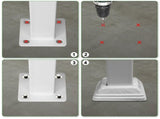 Handrails for Outdoor Steps, Iron Handrail Fits 3 Step, Transitional Handrail with Installation Kit, 75309135