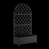 round Metal Planter Box with Trellis Raised Garden Bed with 4 wheelsTrellis & Privacy Screen for W347P331028