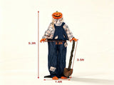 5.3FT Halloween Pumpkin Man Animatronic Prop, Sound & Motion Activated with Waving Nail Hands, 94850192