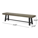 ACACIA WOOD BENCH GRAY 66255.00GRY
