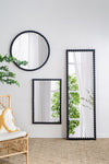 ZUN 32" Circle Mirror with Metal Beaded Frame, Wall Mirror for Living Room Bedroom Entryway W2078138953