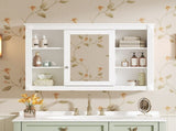 42'' Wall Mounted Bathroom Storage Cabinet, Medicine Cabinet, Modern Bathroom Wall Cabinet with N710P363544K
