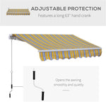 ZUN Patio Retractable Awning -AS （Prohibited by WalMart） 20144782