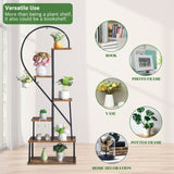 2pcs 6 Layers Half Heart Iron Wood Suitable For Garden Balcony Patio Lawn Home Decoration Plant 76987031