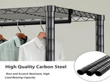 Heavy Duty Garment Rack, Freestanding Closet Organizer, Portable Wardrobe Clothes Rack, Adjustable W3204P318297