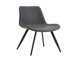 Modern PVC Upholstered Dining Chairs,Armless Side Chairs for Kitchen Dining Room, Set of 4 , Grey & B347P613002