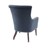 27" Accent Chair,Wood High-Density Foam Modern Style For Living Room, Blue B03548551