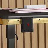 Portable Nail Art Table w/ LED Mirror, Bluetooth, Lockable Drawers, Telescopic Pole - Folding W2700P303417