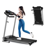 ZUN Foldable Treadmill 2.5HP Electric Folding Treadmill Running Walking Machine for Home Gym, Max 265 91264612