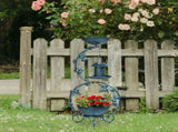 37.8 inch Bird Bath and Solar Bird Feeders Combo with Flower Planter Pedestal, Weather Resistant 30522581