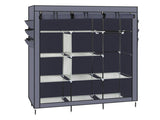 69" High-leg Non-woven Fabric Assembled Cloth Wardrobe Gray 52206518