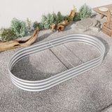 Raised Garden Bed Outdoor, Oval Large Metal Raised Planter Bed for for Plants, Vegetables, and W840102510