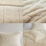 Twin/Twin XL Ombre Shaggy Long Fur Comforter Mini Set B035129361