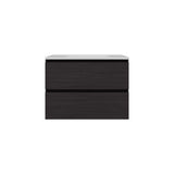 Bathroom Cabinet Opalo, with Two Shelves and Open Storage, Black B200P313690