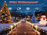 Christmas Star Solar Pathway, 8 Modes Waterproof Outdoor Decor, Romantic Holiday Ambiance 89731999