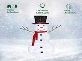 60*60*120cm 30.00V 3.60W Snowman Snow Fleece Garden Snowman Decoration White 04827408