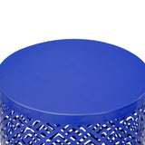 Outdoor Nesting Side Table Set of 3, Round Patio Accent Table, Metal Frame End Table for Indoor 22107489