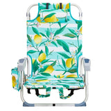63*65*82cm Short Oxford Cloth Silver White Aluminum Tube Bearing 100kg Beach Chair Lemon 97425952