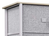 8 Drawers Dresser Chest of Drawers for Fabric Storage Dressers for Living Room Light Gray 92399261
